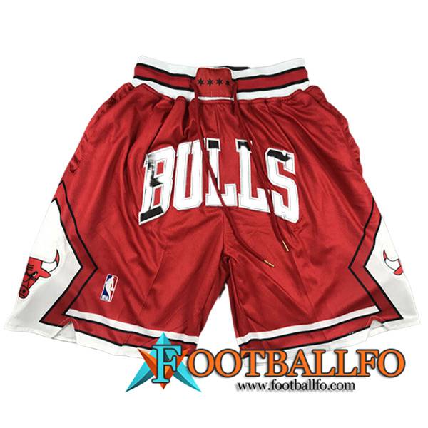 Cortos NBA Chicago Bulls 2023/24 Rojo
