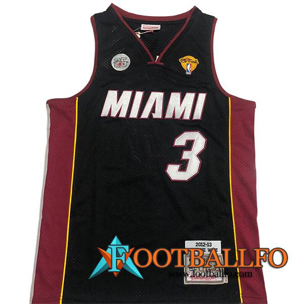 Camisetas De Futbol Miami Heat (WADE #3) 2023/24 Negro -08