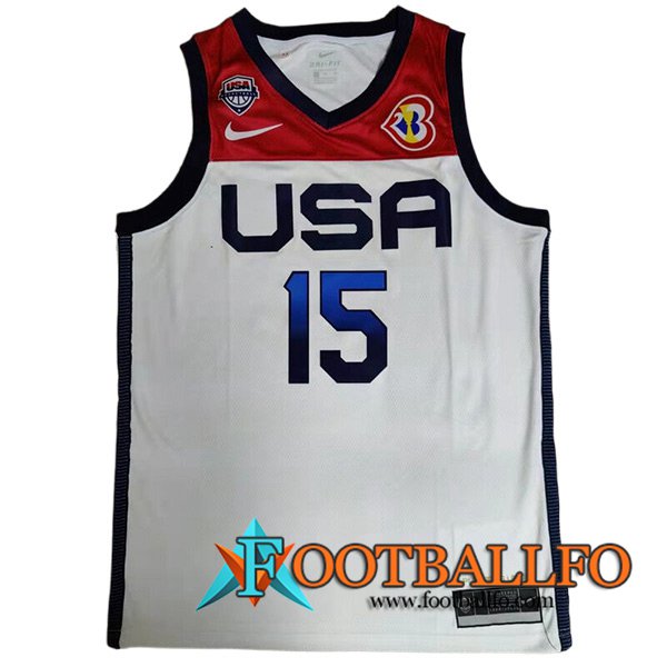 Camisetas De Futbol USA (REAVES #15) 2023/24 Blanco