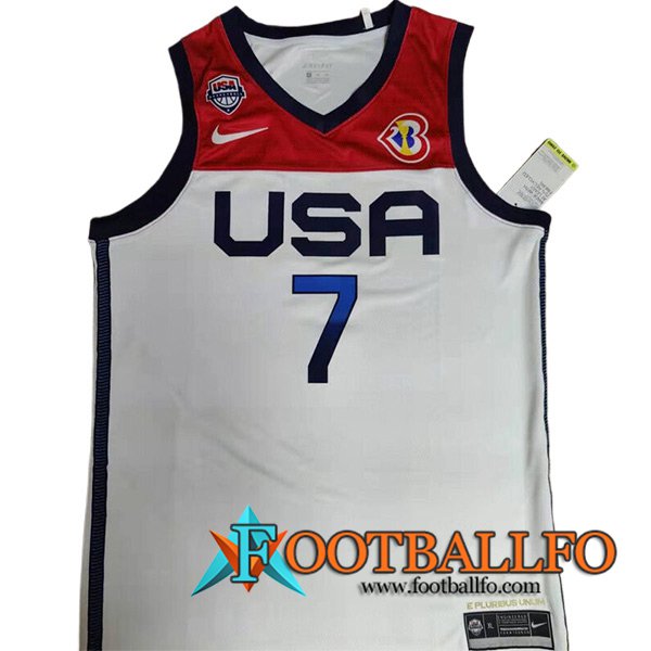 Camisetas De Futbol USA (DURANT #7) 2023/24 Blanco