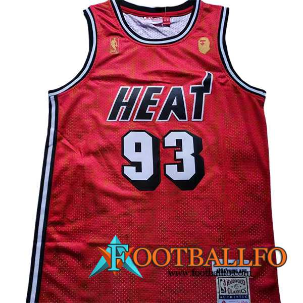 Camisetas De Futbol Miami Heat (BAPE #93) 2023/24 Rojo