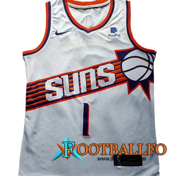 Camisetas De Futbol Phoenix Suns (BOOKER #1) 2023/24 Blanco