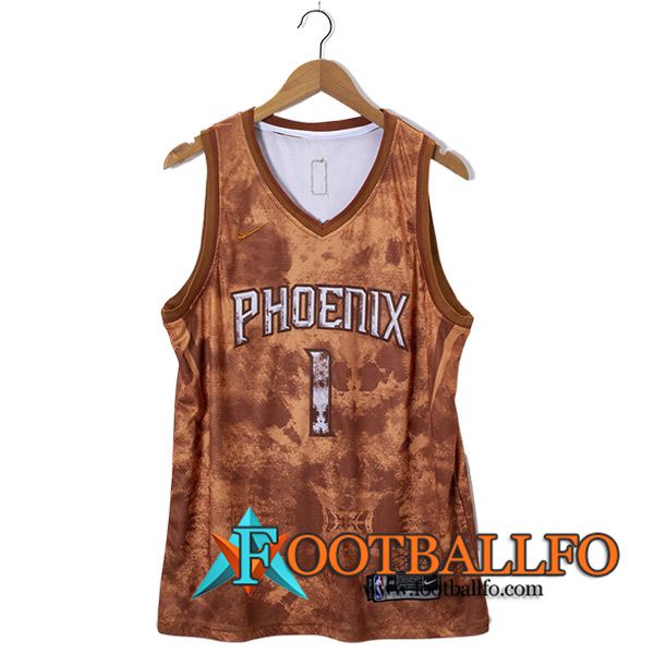 Camisetas De Futbol Phoenix Suns (BOOKER #1) 2023/24 Marrón