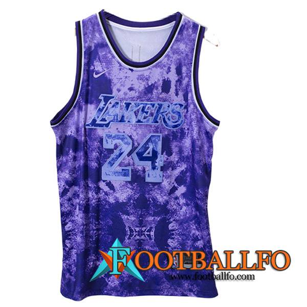Camisetas De Futbol Los Angeles Lakers (BRYANT #24) 2023/24 Violeta