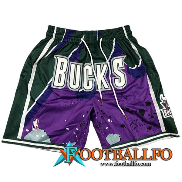 Cortos NBA Milwaukee Bucks 2023/24 Violeta