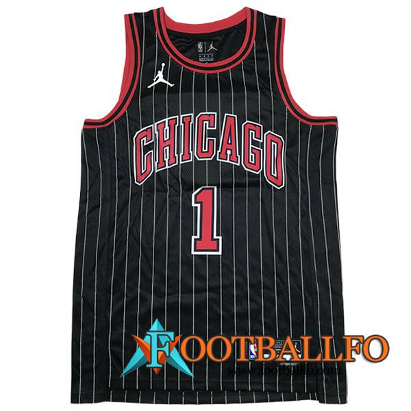 Camisetas De Futbol Chicago Bulls (Rosa #1) 2023/24 Negro