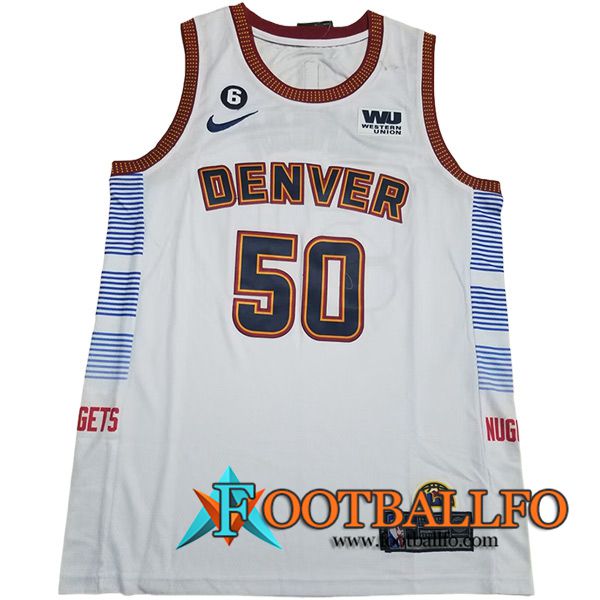 Camisetas De Futbol Denver Nuggets (GORDON #50) 2023/24 Blanco