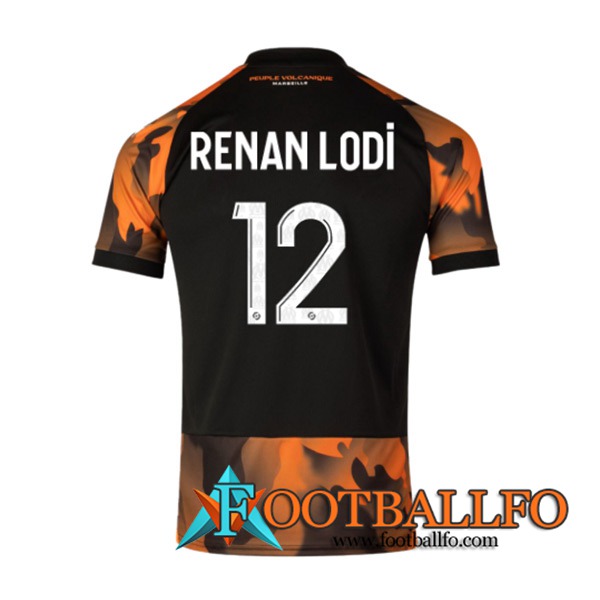 Camisetas De Futbol Marsella (RENAN LODI #12) 2023/2024 Tercera