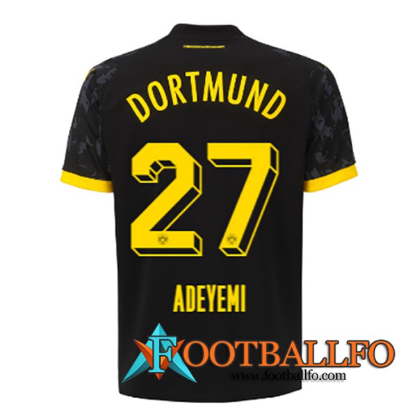 Camisetas De Futbol Dortmund BVB (ADEYEMI #27) 2023/2024 Segunda