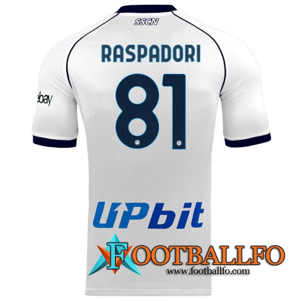 Camisetas De Futbol SSC Napoli (RASPADORI #81) 2023/2024 Segunda