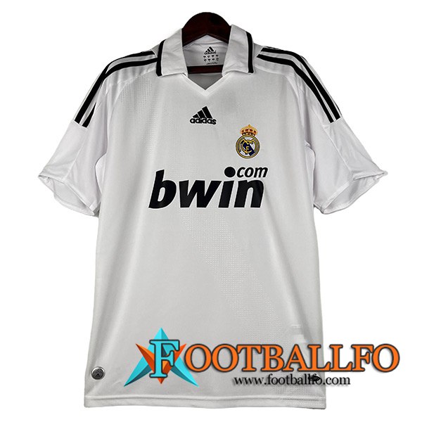 Camisetas De Futbol Real Madrid Retro Primera 2008/2009