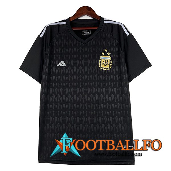 Camiseta Equipo Nacional Argentina Portero Negro 2023/2024