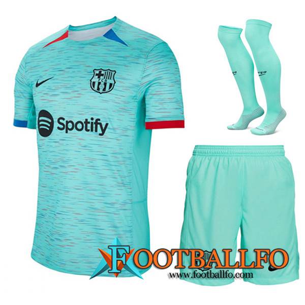 Camisetas Futbol FC Barcelona Tercera (Cortos + Calcetines) 2023/2024