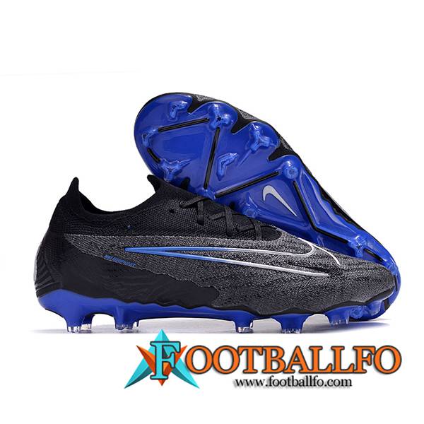 Nike Botas De Fútbol Phantom GX Elite DF Link FG Negro/Azul