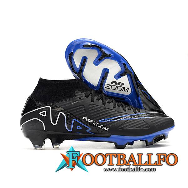 Nike Botas De Fútbol Air Zoom Mercurial Superfly IX Elite FG Negro/Azul