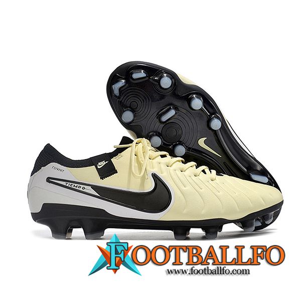Nike Botas De Fútbol Tiempo Legend X Elite FG Negro/Amarillo