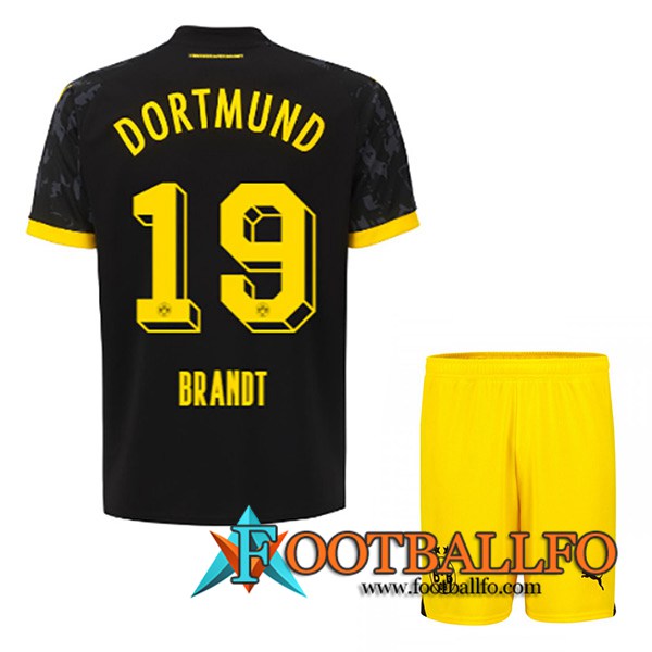 Camisetas De Futbol Dortmund BVB (BRANDT #19) Ninoss 2023/2024 Segunda