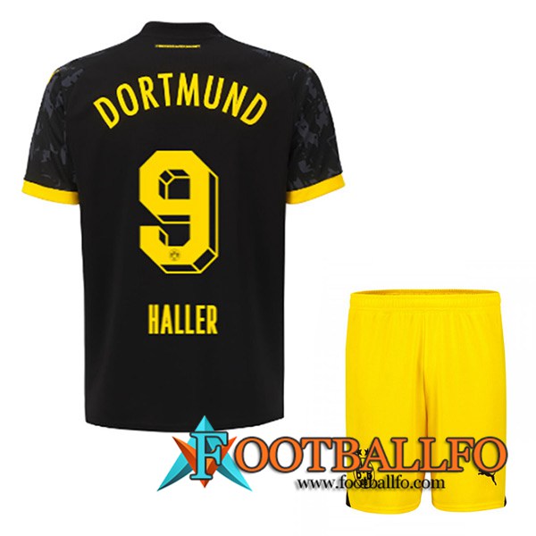 Camisetas De Futbol Dortmund BVB (HALLER #9) Ninoss 2023/2024 Segunda