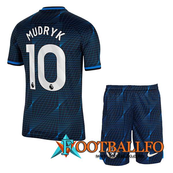 Camisetas De Futbol Chelsea (MUDRYK #10) Ninoss 2023/2024 Segunda