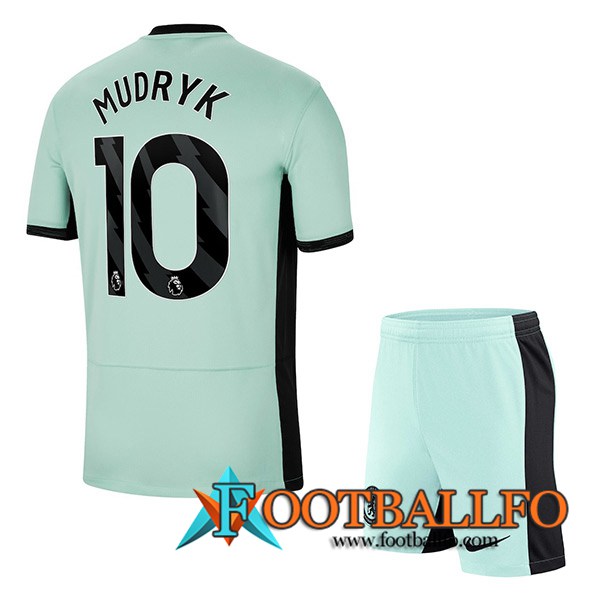 Camisetas De Futbol Chelsea (MUDRYK #10) Ninoss 2023/2024 Tercera