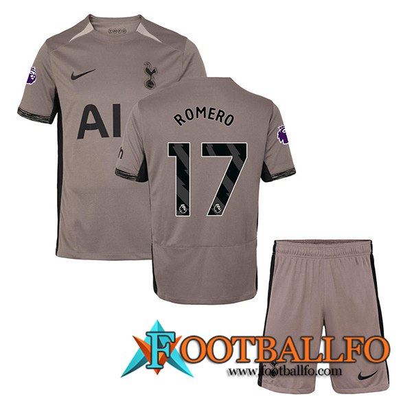 Camisetas De Futbol Tottenham Hotspur (ROMERO #17) Ninoss 2023/2024 Tercera