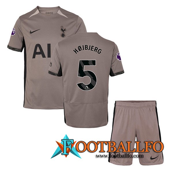 Camisetas De Futbol Tottenham Hotspur (HÖJBJERG #5) Ninoss 2023/2024 Tercera