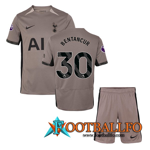 Camisetas De Futbol Tottenham Hotspur (BENTANCUR #30) Ninoss 2023/2024 Tercera