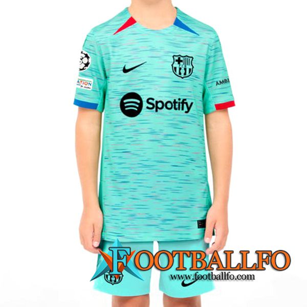 Camisetas De Futbol FC Barcelona Ninos Tercera 2023/2024