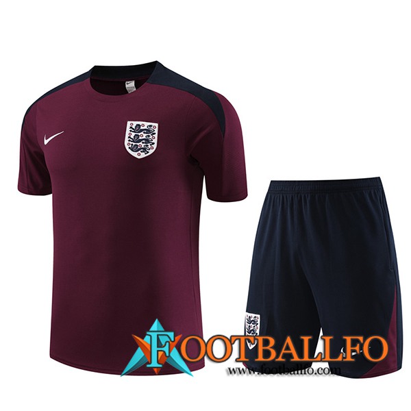 Camiseta Entrenamiento + Cortos Inglaterra Rojo 2023/2024