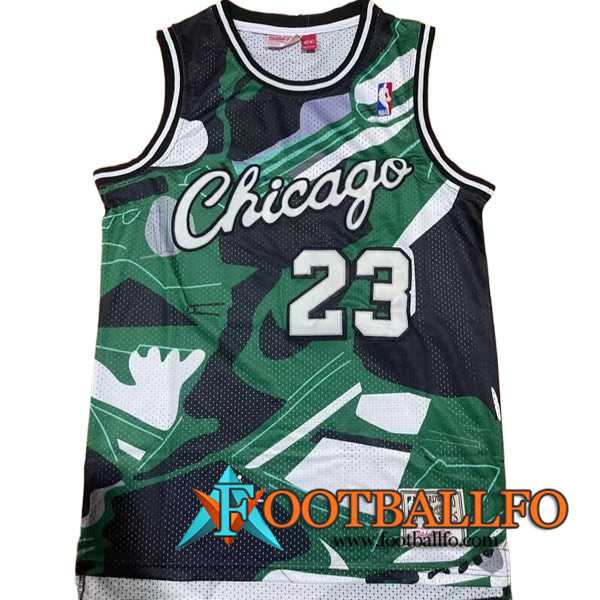 Camisetas De Futbol Chicago Bulls (JORDAN #23) 2023/24 Negro/Verde
