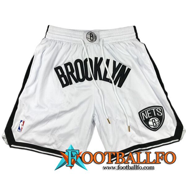 Cortos NBA Brooklyn Nets 2023/24 Negro/Blanco