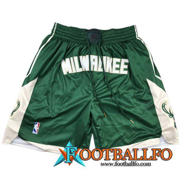 Cortos NBA Milwaukee Bucks 2023/24 Verde