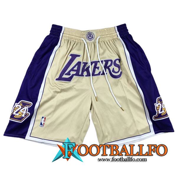 Cortos NBA Los Angeles Lakers 2023/24 Azul/Amarillo -02