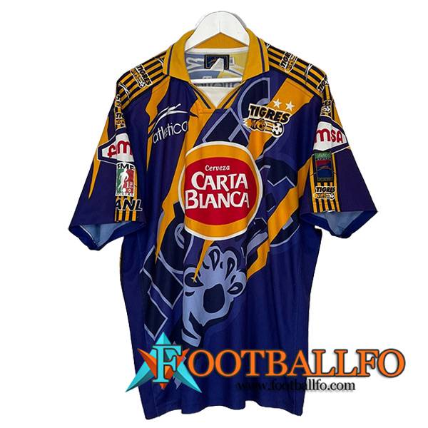 Camisetas De Futbol Tigres UANL Retro Tercera 1997/1998