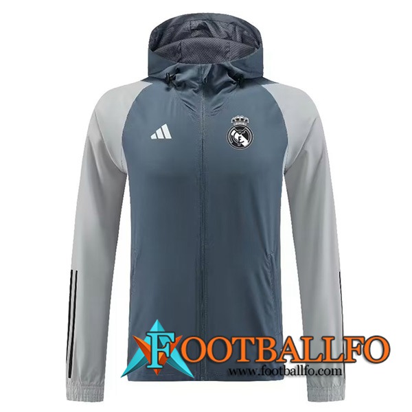 Rompevientos Real Madrid Gris 2023/2024 -02