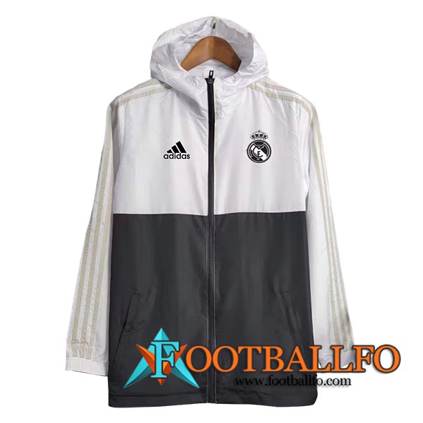 Rompevientos Real Madrid Blanco/Negro 2023/2024
