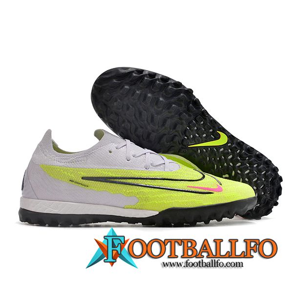 Nike Botas De Fútbol Phantom GX Elite TF Blanco/Negro/Verde