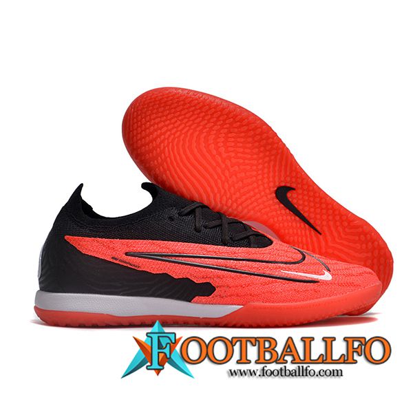 Nike Botas De Fútbol Phantom GX Elite IC Negro/Rojo