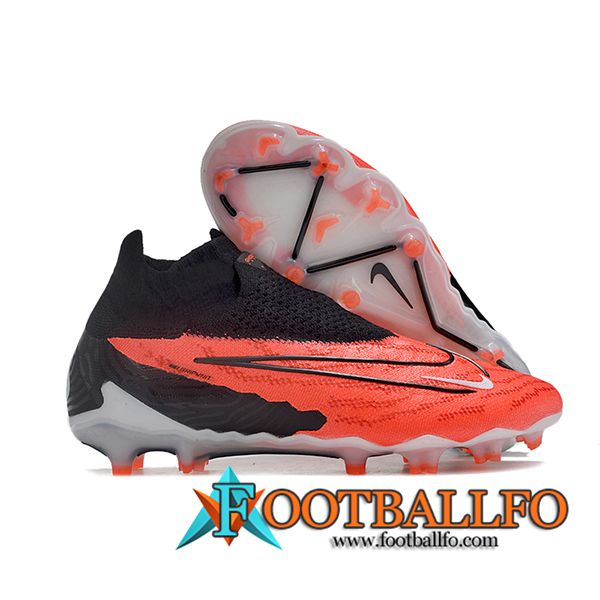 Nike Botas De Fútbol Phantom GX Elite DF Link FG Negro/Rojo