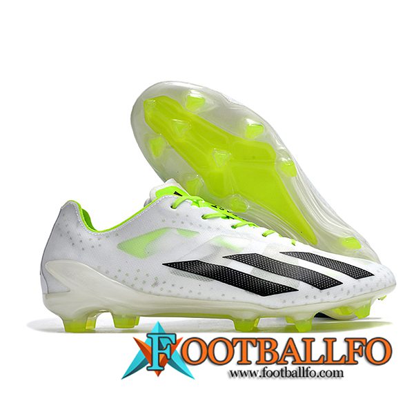 Adidas Botas De Fútbol X CRAZYLIGHT+ FG Blanco/Negro/Verde