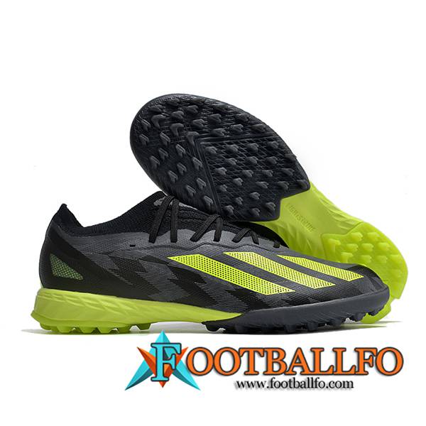Adidas Botas De Fútbol X CRAZYFAST.1 TF BOOTS Verde/Gris/Negro