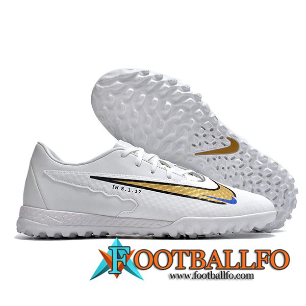 Nike Botas De Fútbol Phantom GX Academy TF Blanco/Amarillo