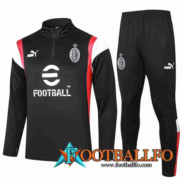 Chandal Equipos De Futbol AC Milan Negro 2023/2024 -03