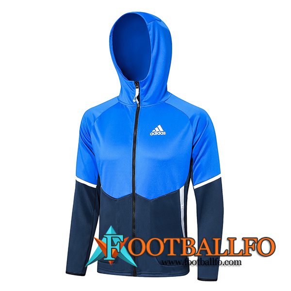 Chaqueta Con Capucha Adidas Azul 2023/2024 -02