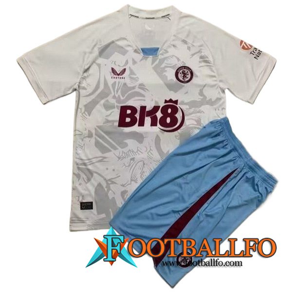 Camisetas De Futbol Aston Villa Ninos Segunda 2023/2024
