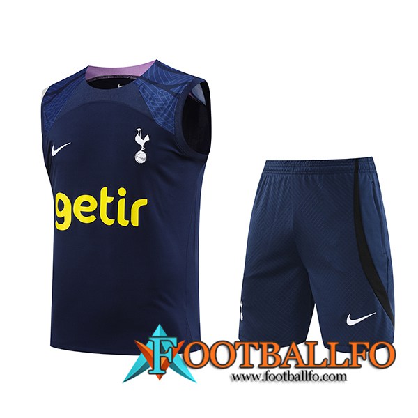 Camiseta Entrenamiento sin mangas + Cortos Tottenham Hotspur Azul marino 2023/2024 -02