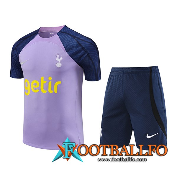 Camiseta Entrenamiento + Cortos Tottenham Hotspur Violeta 2023/2024 -03