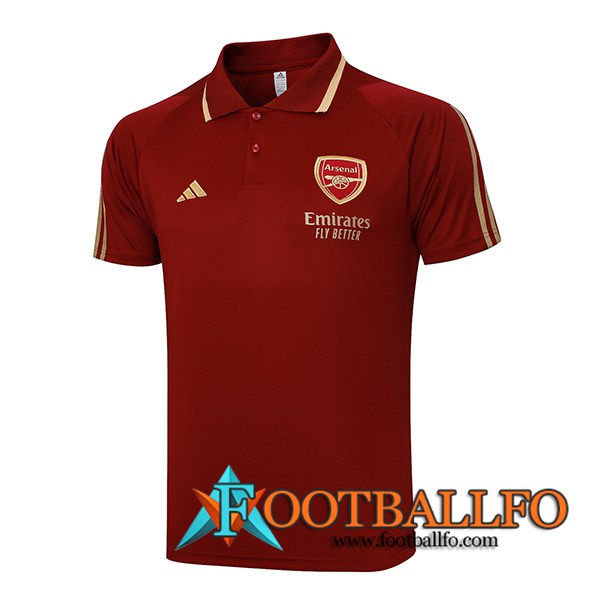 Camiseta Polo Arsenal Rojo 2023/2024