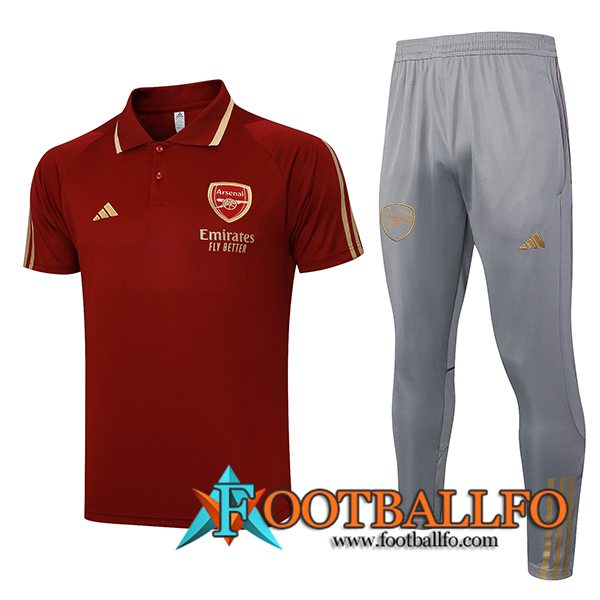 Camiseta Polo Arsenal Rojo 2023/2024