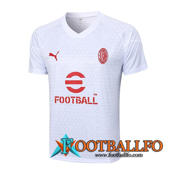 Camiseta Entrenamiento AC Milan Blanco 2023/2024